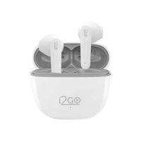 I2GO, Fone De Ouvido, TWS, Bluetooth, 20 Horas totais de Bateria, ENC, Air Sound Go 2.0, Branco, i2GO PRO