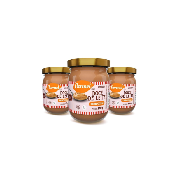 Kit Doce De Leite Cremoso Flormel Zero Açúcar 210G 3 Unidades