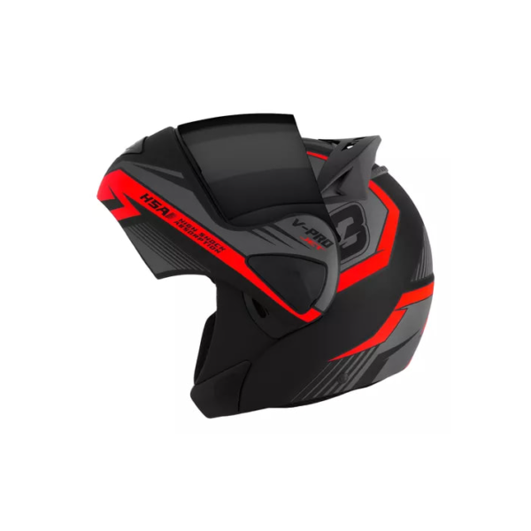 Capacete Robocop Moto Articulado Fechado Vpro Jet 3 Vis Fume