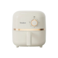 Mini Air Fryer Gaabor Fritadeira Elétrica S/ Óleo 1,4l 900w Cor Off-white e Rose Gold