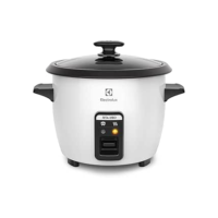 Electrolux RCB50 - Panela Elétrica vapor arroz, capacidade 1,3L, 7 xícaras manter aquecido, panela removível antiaderente, tampa vidro, 127v, por Rita Lobo, branca