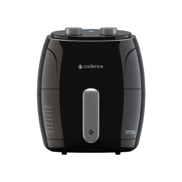 Fritadeira Sem Óleo Super Cook Fryer Frt410 3,8l Cadence Cor Preto
