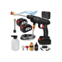Lavadora de alta pressão profissional portátil sem fio de dupla voltagem, 110 V e 220 V, com um par de baterias de 48 V