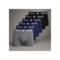 Kit 6 Cuecas Masculinas Boxer Microfibra Polo Wear Sortido