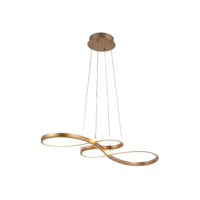 Lustre Pendente Led 40W Ouro 3 em 1 Nitrolux Bivolt LP016A