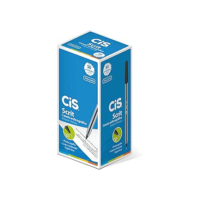 Caneta Esferográfica 0.7mm, CiS, Scrit 0,7 53.0500, Preto, 50 Unidades