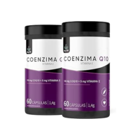 Kit 2x COQ-10 100mg por Softgel, Total 120 Doses - Fórmula Sinérgica com Vitamina E