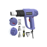 Soprador Térmico 1200w 60-600°c Com 5 Bicos 127v Violeta