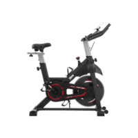 Bicicleta Ergométrica Para Spinning Mecanica 8kg Odin Fit Cor Preto/Vermelho