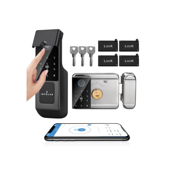 Fechadura Digital Biométrica Intelar X6 Com Controle Inteligente De App