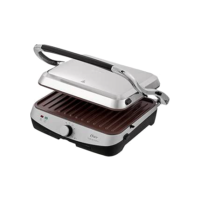 Oster Grill Bioceramic 2 Em 1, 220V, Inox, 1500W, CKSTPA4881