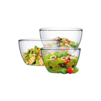 Bowl, Bowl de Vidro Ruvolo, Bowl Cozinha 3Peças