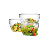 Bowl, Bowl de Vidro Ruvolo, Bowl Cozinha 3Peças