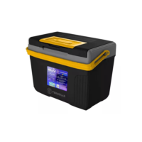 Caixa Termica Suv Cooler Com Alça 8 Litros Praia Pesca Camping Cor Preto E Amarelo Termolar