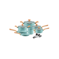 Jogo de Panelas Com 10 Peças Mimo Style Pratic Cook Verde Agua - 10769 PJ10PGR