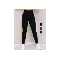 Calça Preta Jeans Feminina Com Elastano Cintura Alta Skinny