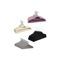 Kit 100 Cabides de Veludo 360° com Antideslizante Para Roupas