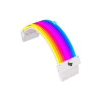 Cabo Extensor Premium 24P Pichau PS100, ARGB, 240mm, Branco, PCH-PS100-24PRGBWHT