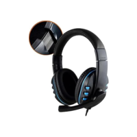 Headset Gamer com Fio Microfone Entrada P3 Fone de Ouvido Anti Ruído - Headphone Compatível com Xbox One, PS4, PS5 e PC Controlador de volume - LUMORIX LAR