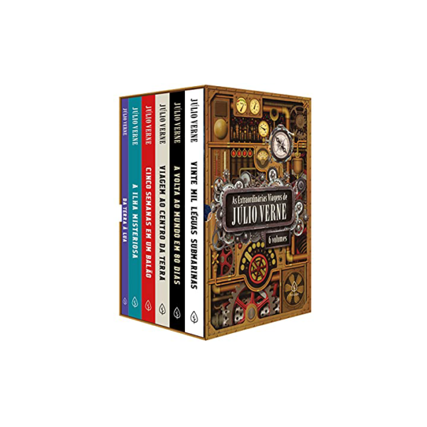 As extraordinárias viagens de Júlio Verne - Box com 6 livros
