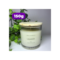 Vela aromática artesanal PREMIUM 150/100G - Vários Aromas - Com especiarias e tampa de madeira