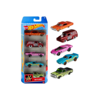 Pacote 5 Carros Sortidos, Hot Wheels, Mattel, Multicor - não é possível escolher as cores