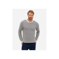 suéter masculino de tricot listrado off white