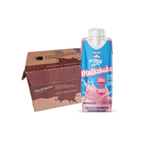 +Mu Mulkshake Bebida Proteica Sabor Morango - Pack 12 unidades 250 mL