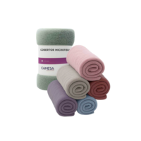 Manta Cobertor Casal 180x220cm Microfibra Soft Macia Camesa