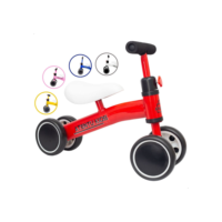 Bicicleta De Equilíbrio Andador Infantil Sem Pedal 4 Rodas