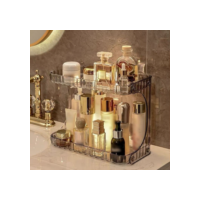 Prateleira Organizadora De Maquiagem De 2 Camadas , Perfumes Multiuso , Acrílico Transparente , Quarto , Cozinha