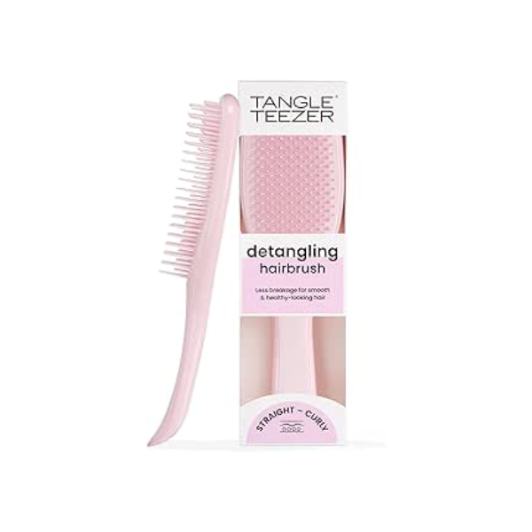 Tangle Teezer - Escova de cabelo desembaraçadora The Wet Detangler Millenial Pink para todos os tipos de cabelo, molhados. Cor: Rosa claro