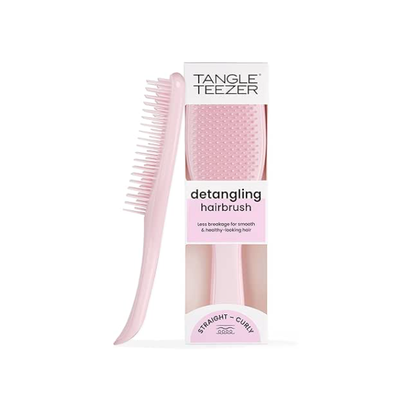 Tangle Teezer - Escova de cabelo desembaraçadora The Wet Detangler Millenial Pink para todos os tipos de cabelo, molhados. Cor: Rosa claro