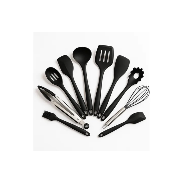 Conjunto Utensílios Profissional 10 Peças Cozinha Silicone