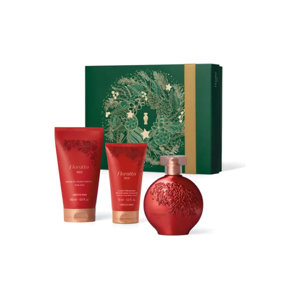 Kit Presente Natal Floratta Red (3 Itens)