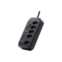 Extensão 5 Tomadas E 4 Usb 1 Pd Led Bivolt Power 110v/220v