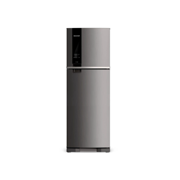 Geladeira Brastemp Frost Free Duplex 375 litros cor Inox com Espaço Adapt - BRM45JK - 220V