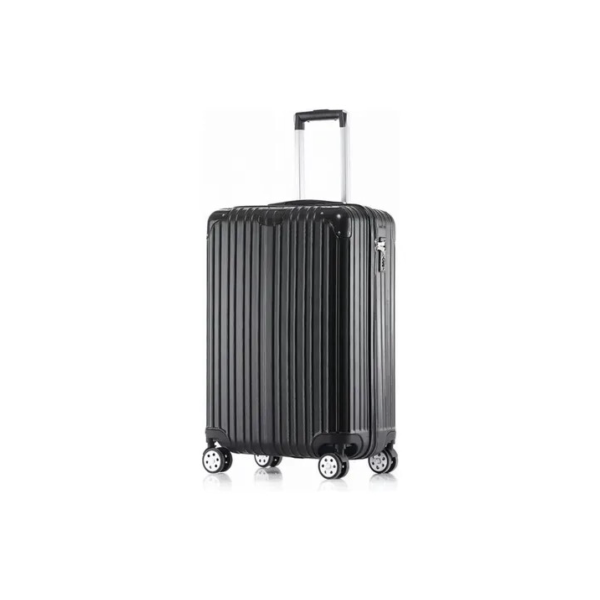 Ygm Malas Mala 2040 Preto 55 Cm X 35cm X 25cm 10kg Com Ziper Extensor Abs Rodinhas 360 Leva Na Cabine Do Avisão Resistente