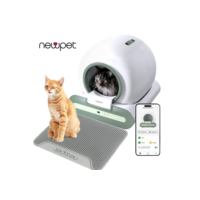 Newpet 65l Caixa de areia para gatos com autolimpeza inteligente robô de limpeza automática -Bivolt