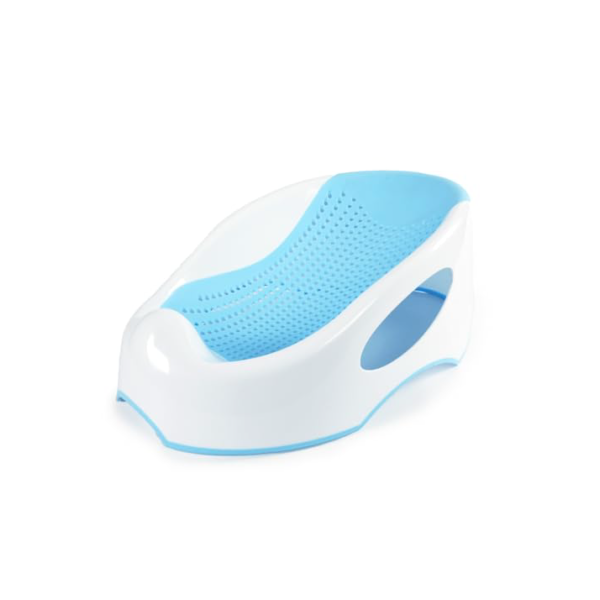 Suporte Banho Rede De Proteção Para Banheira De Bebê Portátil Azul Confortável E Seguro Leve Mega Compras