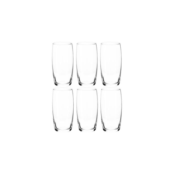 Jogo de Copos de Vidro 300ml 6 Peças Nadir - Oca Long Drink