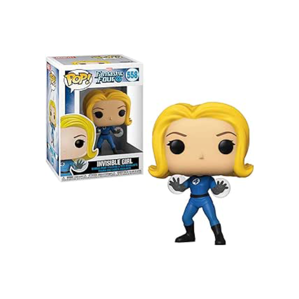 Funko Pop Mulher Invisível (Invisible Girl) Quarteto Fantástico 558, Multicolorido