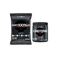 Kit Whey 100% Hd Refil 900g + Creatine 300g Blackskull