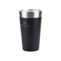 Stanley - Stanley - Copo Térmico de Cerveja Isolado, 473 ml, Copo Empilhável para Bebidas Quentes ou Frias, Matte Black 2.0