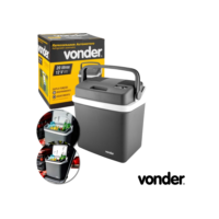 Geladeira Portátil Vonder 20 Litros 12V Resfria Aquece Carro Caminhão Cooler Elétrico Viagem