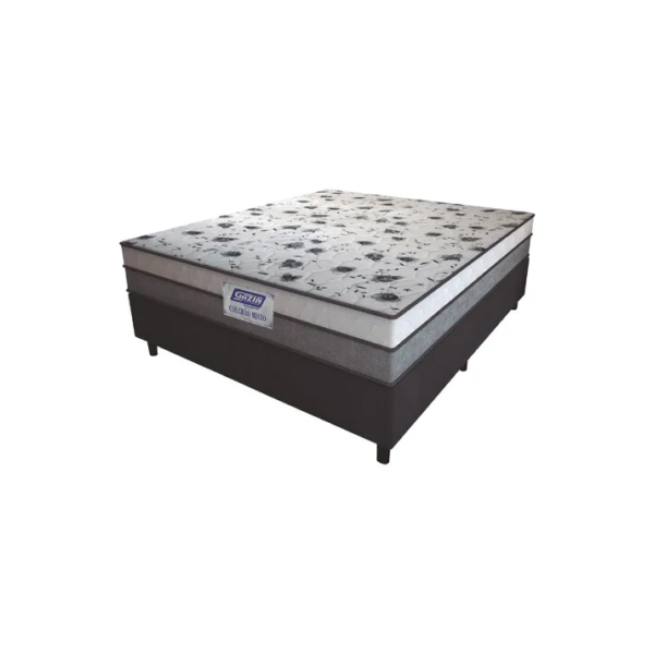 Gazin cama box casal colchão espuma d33 fort 138x188x59cm suporta até 150kg por pessoa