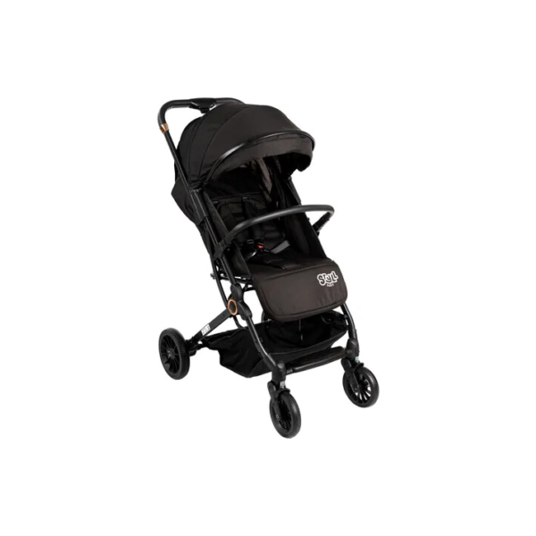 Carrinho De Bebê Passeio Vira Berço Compact Styll Baby Preto