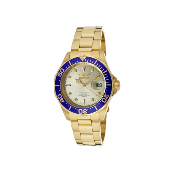 Relógiode mergulho Invicta 14124 de aço inoxidável Dourado