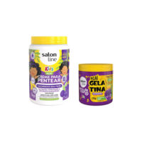 Kit Cheirinho de Açaí com Creme para Pentear e Gelatina #todecacho Kids