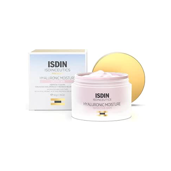 ISDIN Creme Anti-Idade para Pele Sensível Isdinceutics Hyaluronic Moisture Sensitive Skin - 50g